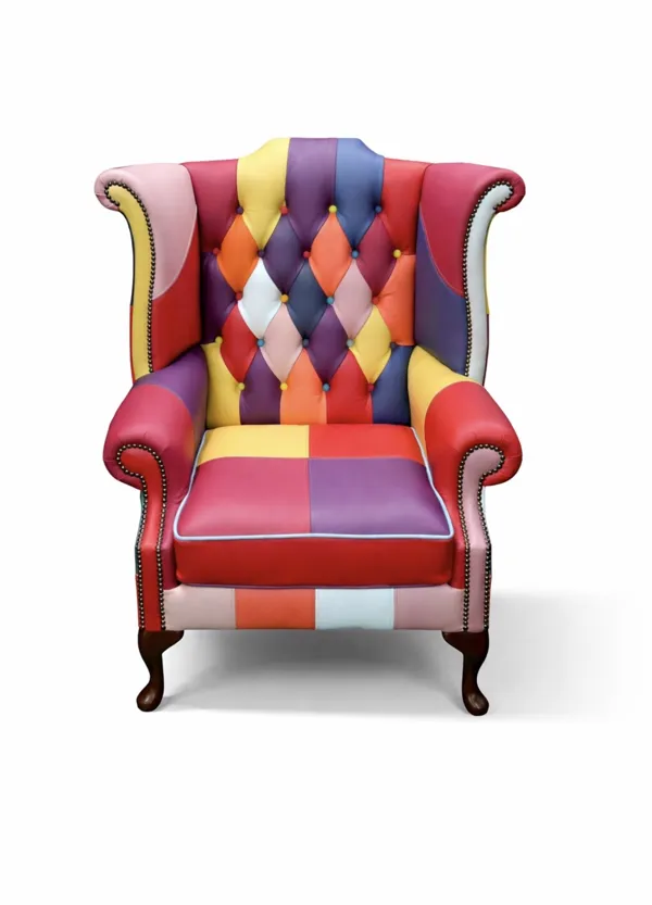 Bespoke SLW Chesterfields patchwork chair inspiration PW-C22