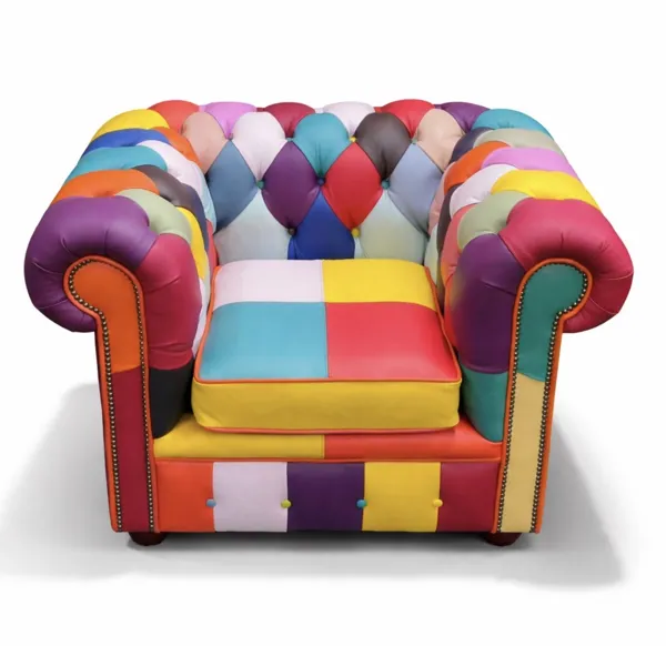 Bespoke SLW Chesterfields patchwork chair inspiration PW-C23