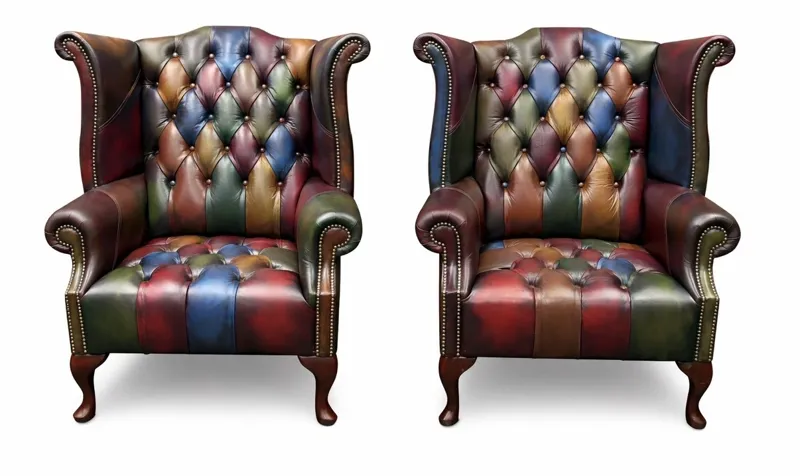 Bespoke SLW Chesterfields patchwork chair inspiration PW-C06