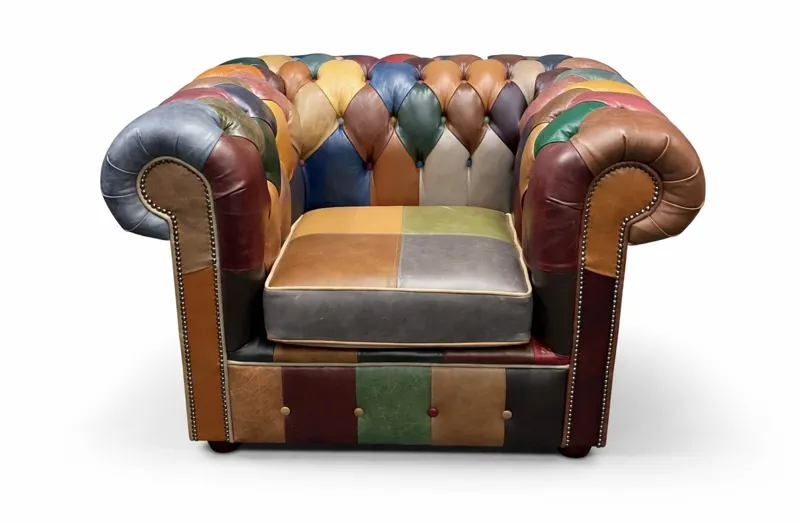 Bespoke SLW Chesterfields patchwork chair inspiration PW-C02